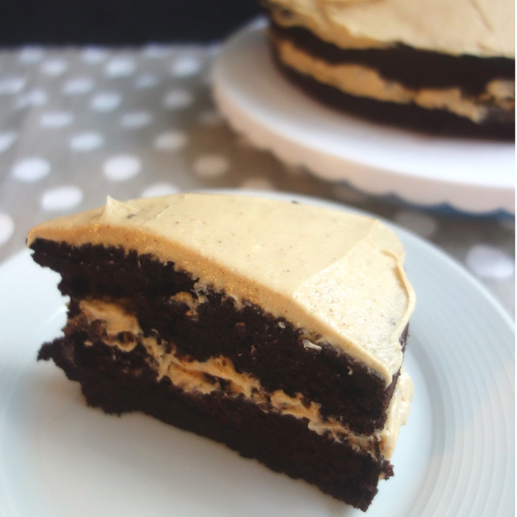 chocolatepeanutbutterspongecake A Dash of Ginger