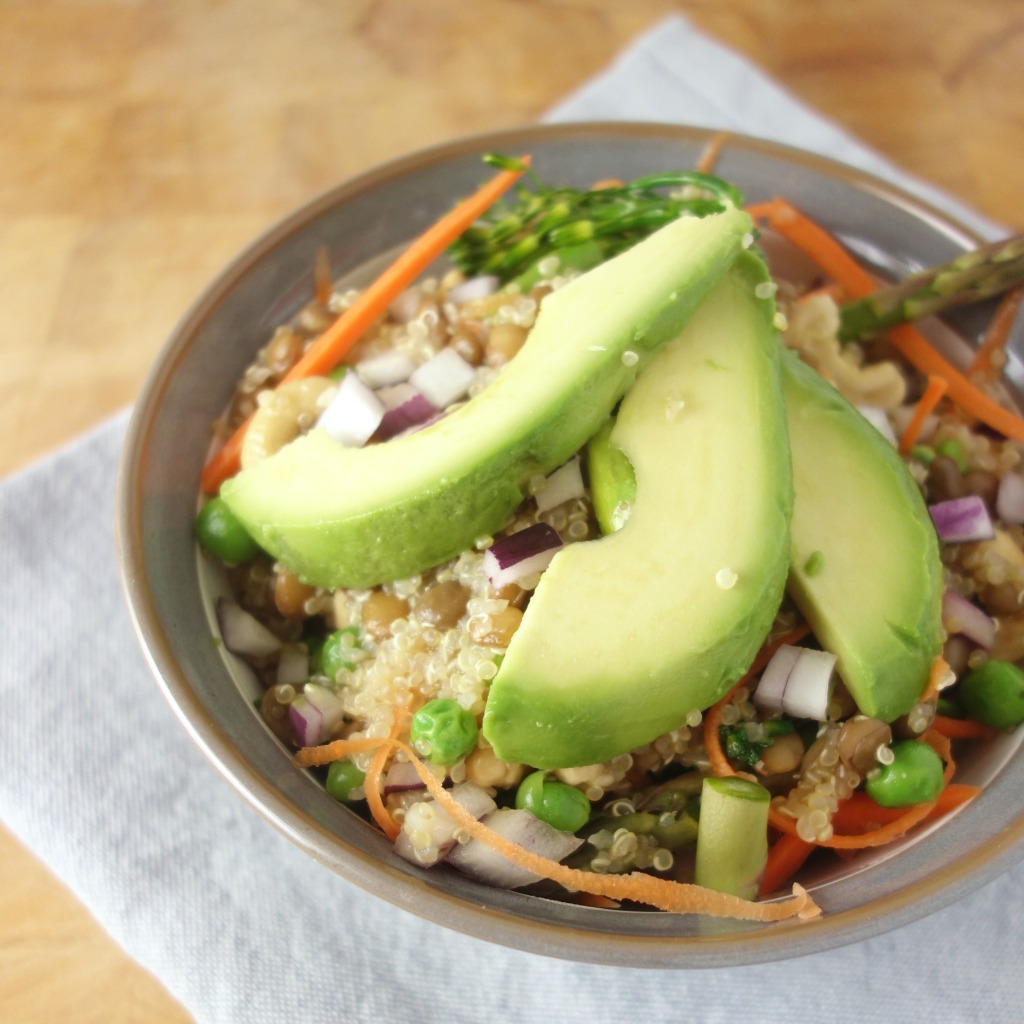 Nutty Avocado Quinoa Salad A Dash of Ginger