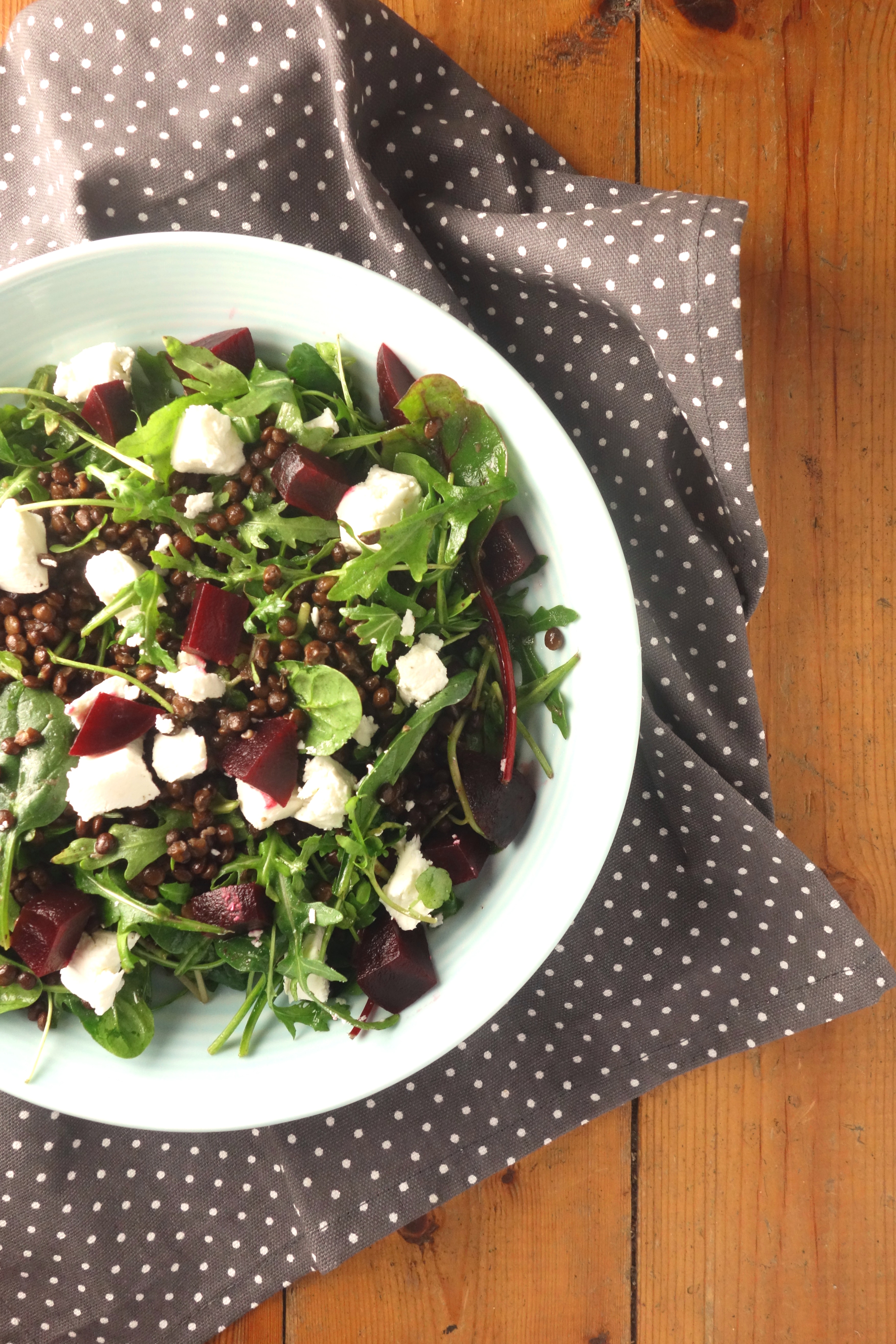 Beetroot + Goats Cheese Lentil Salad A Dash of Ginger