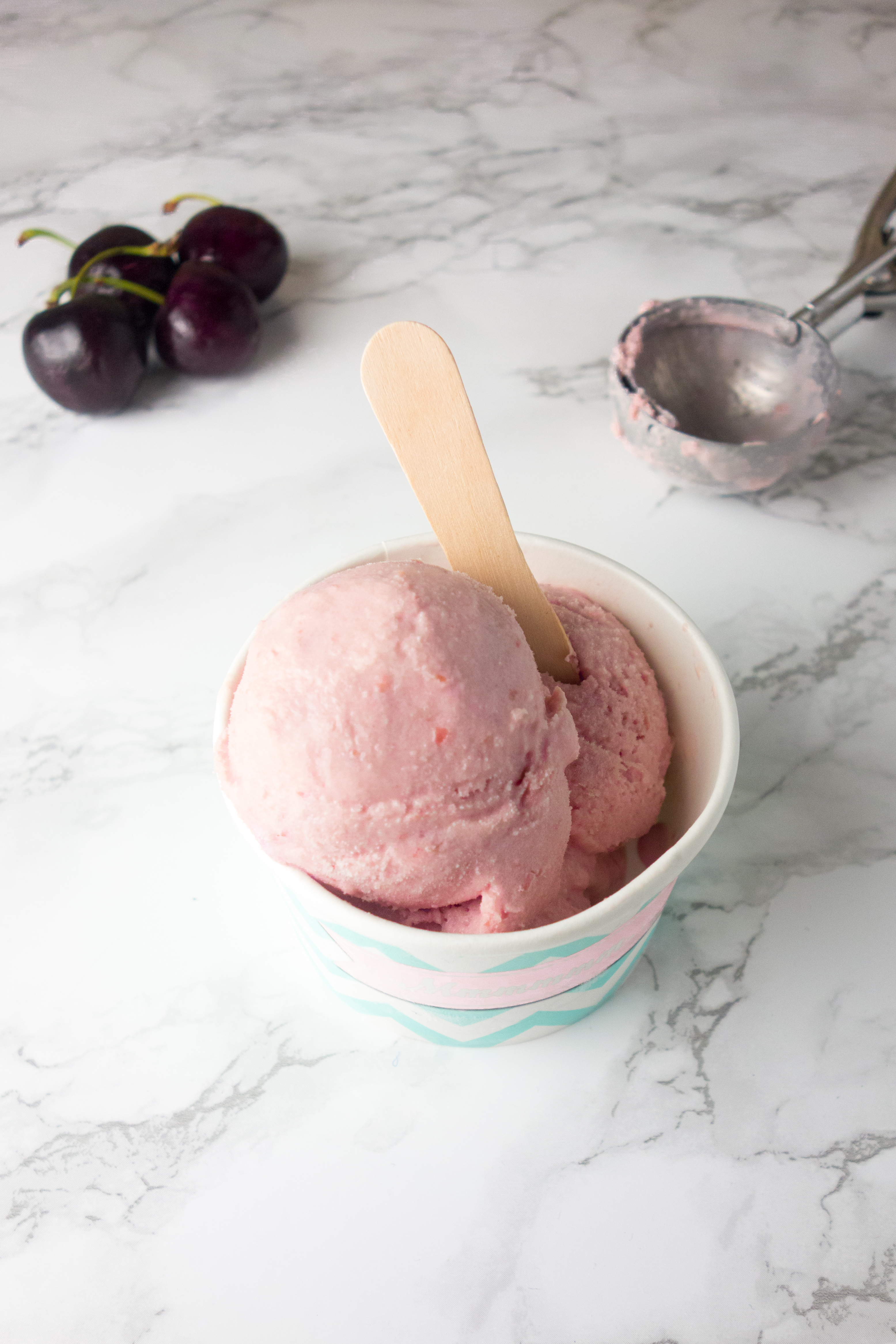 Cherry Amaretto Ice Cream - A Dash of Ginger