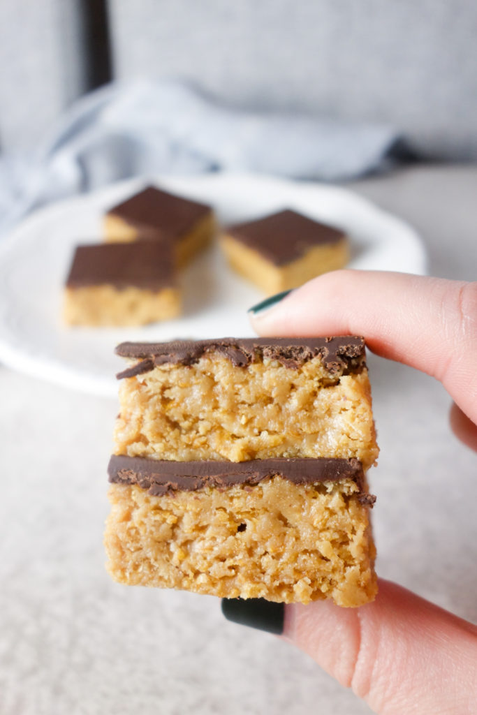 Crunchy Peanut Butter Bars A Dash of Ginger