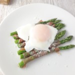 Prosciutto Wrapped Asparagus + Poached Egg