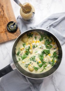 Smoked haddock potato chowder: Flavoured with mustard and garlic, this easy recipe makes a warming soup that's hearty enough for a full meal.